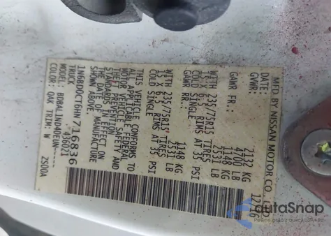 2017 Nissan Frontier S from USA, damaged, VIN 1N6BD0CT6HN716836